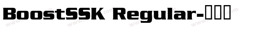 BoostSSK Regular字体转换